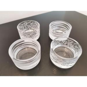 Set Of 4 Murano Candle Holders By Salviati 