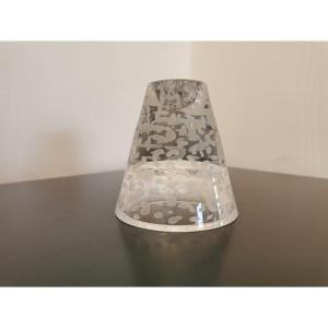 Murano Glass Cone Candle Holder By Salviati 