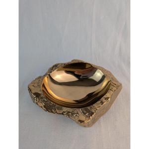 Monique Gerber Roc Model Gilt Bronze Trinket Tray 