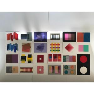 Albers, Josef 81 Serigraphs - Interaction Of Color 1973, Keller - Complete Box Set