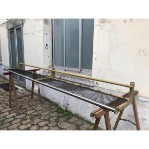 Vintage Train Luggage Rack / Sncf "petits Gris" - Medium Version