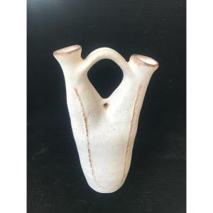 Ceramic Vase By Bruno Gambone, Pièce Unique, Handmade, Italie