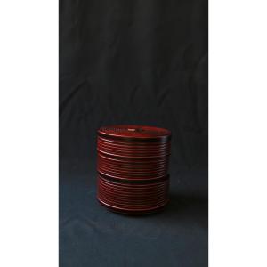 Yamada Heiando – Three-tiered Urushi Lacquer Box “momiji” Japan, 20th Century