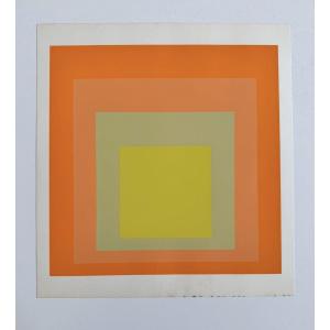 Albers, Josef - Homage To The Square, Silkscreen On Vellum - Josef Keller 1968