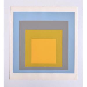 Albers, Josef - Homage To The Square, Silkscreen On Vellum - Josef Keller 1968