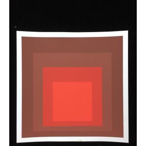 Albers, Josef, Silkscreen On Vellum - Homage To The Square: R-i D-5, 1969