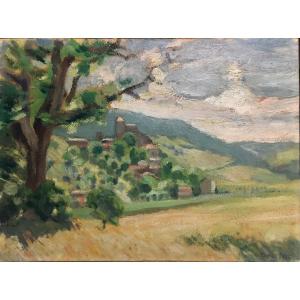 Chanteuges (upper Loire) By Ga Borias 1908-1988