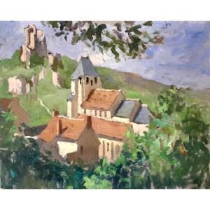 Lavardin Painting (loire And Cher) By Maurice Martin
