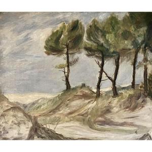 Dunes Of Berck By Simone Forge (1911-2003)