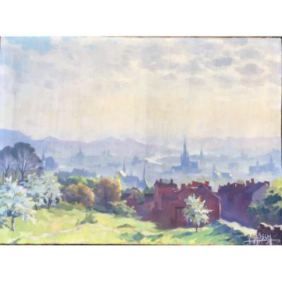 Henri Habsch, View From Liege 1949