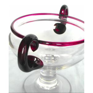 Charming Art Deco Baguier Cup By Paul Nicolas In Saint-louis, Circa 1930, Daum Galle Era