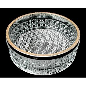 Large Baccarat Crystal Bowl, "diamonds" Model, 1880, Perfect, Daum Lalique Gallé Era