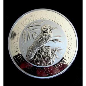 Kookaburra 10 Oz 1992 Pure Solid Silver Coin, 311 Gr Of Silver