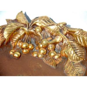 Art-nouveau Cup In Bronze 2 Patinas