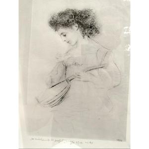 Engraving By Emile Friant