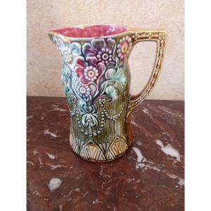 Onnaing Majolica Pitcher  