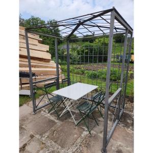 Rectangular Wrought Iron Arbor