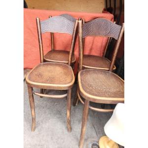 4 Bistro Chairs Late 19th Mundus