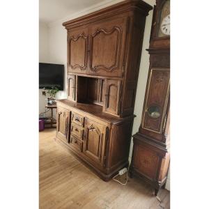 Two-body Oak Buffet, Early 19th Century