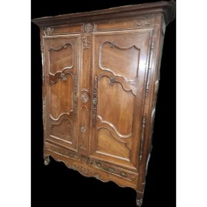 Lorraine Oak Wardrobe Early 19th Century Lunéville Region 