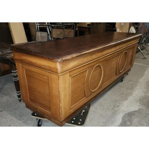 Old Shop Counter In Fruit Wood Late 19th Early 20th Century