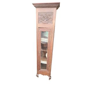 Art Deco Oak Spice Display Cabinet