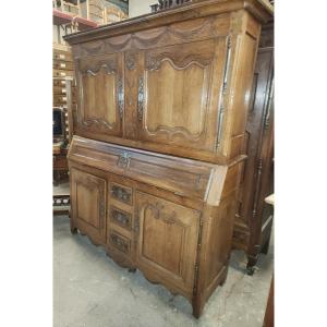 Scriban Lorrain Buffet In Oak Early 19th Region Luneville/baccarat