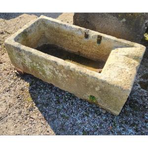 Small Limestone Basin, Late 18th Century, From A Private Mansion In Haute Marne
