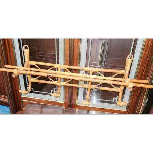1960s Rattan Coat Rack