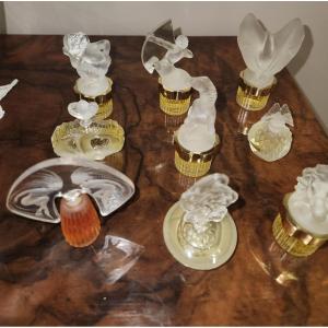 9 Lalique Miniature Perfume Bottles 5ml
