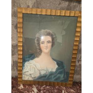 Pastel Portrait Of A Woman, Second Part Of The 19th Century