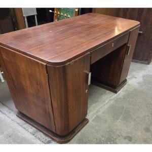Art Deco Walnut Desk 