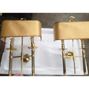 Pair Of 1970s Wall Lights Attributed To Maison Charles Paris