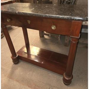 Empire Console With Detached Mahogany Columns 