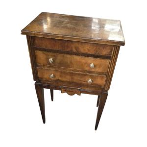 Louis XVI Style Walnut Chest Of Drawers From The 1920s