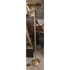 70s Halogen Floor Lamp Karting And Glass
