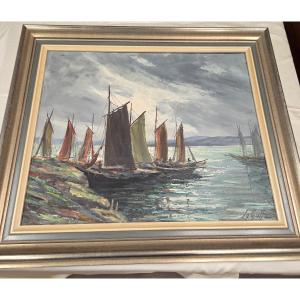 Oil On Canvas By Henri Le Goff