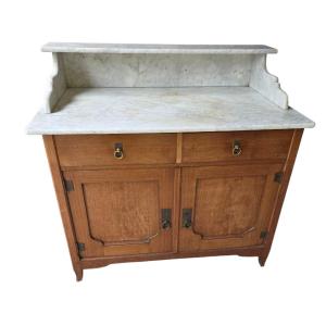 Fruitwood Bathroom Cabinet, Early 1900s
