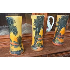 3 Legras Vases, [toul] Model