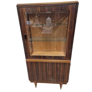 Art Deco Display Cabinet In Macassar Ebony From The 1930s