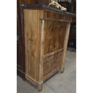 Empire-style Walnut Secretary Desk With Detachable Columns 