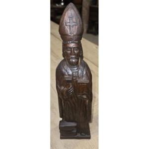Wooden Statue Of Saint Eloi From The First Part Of The 20th Century