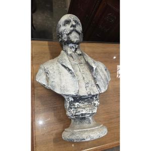 Plaster Bust, Late 1800s, Marked Berry