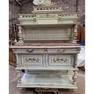 Henry II Sideboard Repainted In The 1980s In The Style Of Louis XVI Furniture 