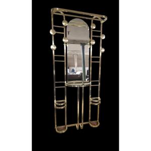 Art Deco Brass Locker From A Former Private Mansion In Nancy