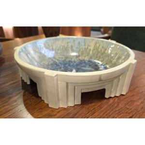 Art Deco Stoneware Bowl By Joseph And Pierre Mougin (1898/1950) 