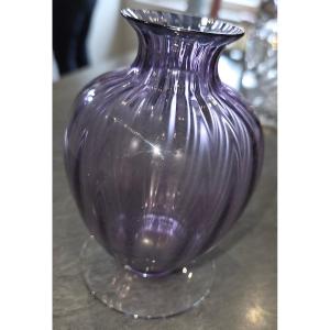 Baccarat Crystal Vase, Amphora Model, From The 1970s