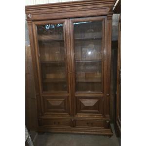 1920s Oak Bookcase In The Louis XIII Style
