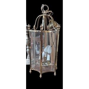 Glass (concave) And Brass Lantern From The 50's By Gau
