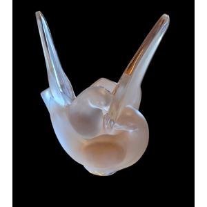 Crystal Pique Fleurs Aux Colombes Vase - 